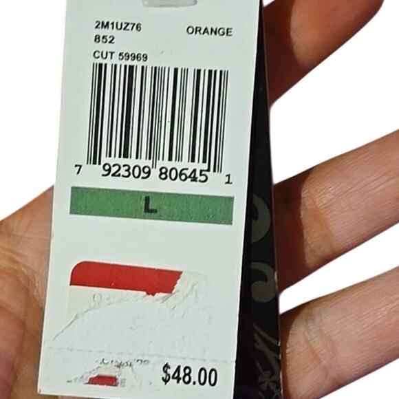 NWT Rampage Red/Orange Polka Dot Cutout Halter Top Large 0110 - Picture 6 of 10